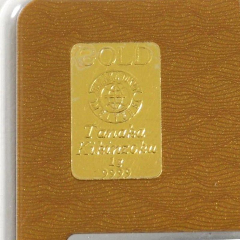 純金 インゴット 24金 田中貴金属 1g クレカ型 K24 ゴールド コイン 