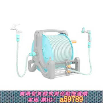 【廠家直銷 可打統編】澆菜花灑噴頭澆花神器花園水槍家用澆水水管軟管自動收納車架套裝