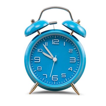 可愛金屬鬧鐘創意學生靜音床x頭簡約兒童臥室大聲數字夜燈小鬧鐘