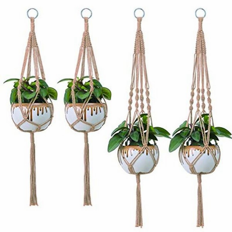 プラントハンガー マクラメ セット ハンギングネット 観葉植物 つるす インテリア 北欧 植物ハンガー 吊り下げ 壁掛け ハンギングプランタ 通販 Lineポイント最大0 5 Get Lineショッピング