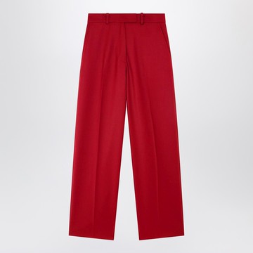 Red Brickell satin trousers