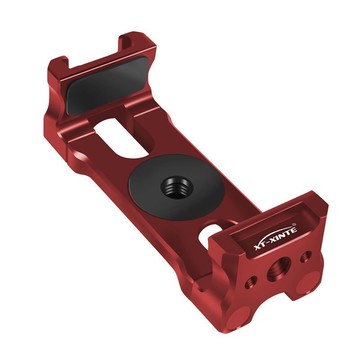 🔥可開發票#馨特 金屬手機夾攝影雲臺直播三腳架桌麵支架1/4孔旋鈕調節夾持#免運