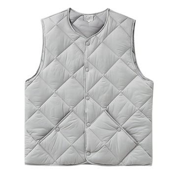 BASE ALPHA ESSENTIALS 菱格紋背心  灰色  L