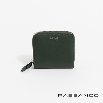 RABEANCO 迷時尚系列撞色拉鍊短夾 綠