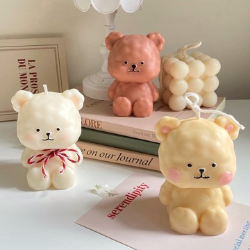 【動物系列】胖嘟嘟小熊 造型蠟燭 市集熱賣款