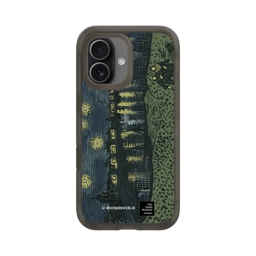 iPhone 17 AirX 本質黑 - Van Gogh Museum - RHINOSHIELD 二創 - 隆河上的星夜