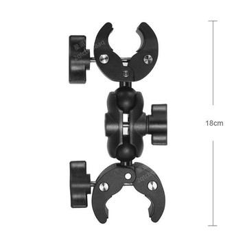 免運費⭐gopro/Insta360運動相機雙頭大力夾摩托車騎行雙頭夾兩頭固定萬向