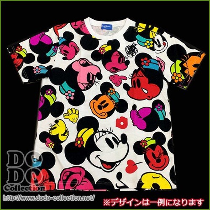 ミニー カラフルフェイス 白 Tシャツ キッズサイズ 100 110 120 予約