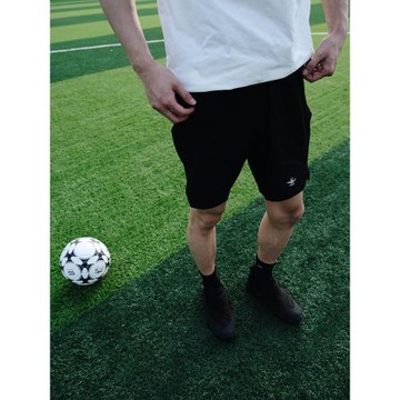 GTAL美式速干涼感短褲反光印花透氣運動四分褲開叉立體剪裁休閑褲