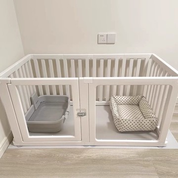 公司貨附發票 寵物狗寵物透明亞克力狗狗圍欄狗窩柵欄拼接室內隔離小型籠子家用 最低價 快速出貨