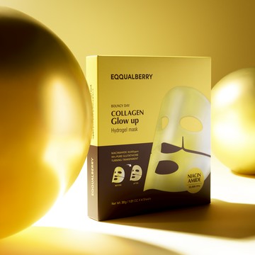 Eqqualberry Collagen Glow Up Hydrogel Mask 4P