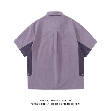 Ceecuz 夏季輕薄戶外運動速干透氣polo衫美式訓練服潮牌短袖T恤男