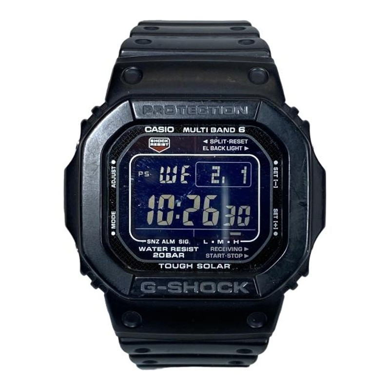 稼働品】CASIO カシオ G-SHOCK GW-M5610-1BJF BASIC 腕時計 時計 マルチバンド6 デジタル 電波ソーラー タフソーラー  ブラック | LINEショッピング