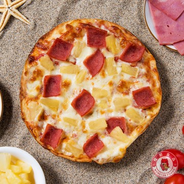 怪獸食品-熱情夏威夷-小披薩(15cm/6吋/140g/片)-2H7A【魚大俠】FF591