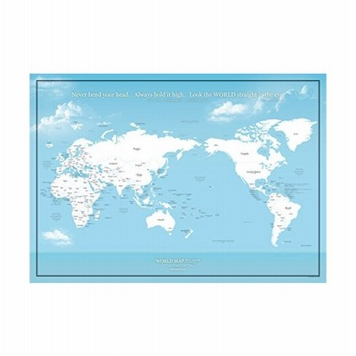 国名と首都が分かる 大きな世界地図ポスター 空色 ミニマルマップ 英語 かな A1サイズ 通販 Lineポイント最大get Lineショッピング