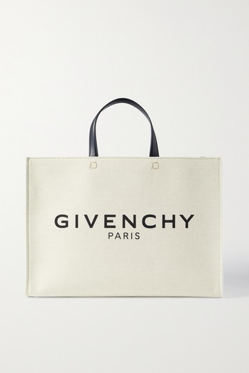 Givenchy - G-tote Medium Leather-trimmed Printed Canvas Tote - Beige - one size