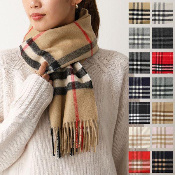 美品 BURBERRY バーバリー チェック フリンジ 真新しく 三角ストール F836