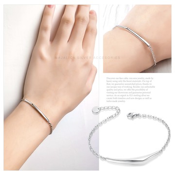 純銀手鍊．完美巔峰．中性款．情侶對手鏈｜客製刻字