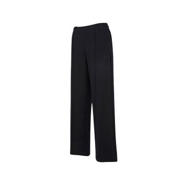 FILA官方直營 女針織平口長褲-黑色 5PNZ-5467-BK