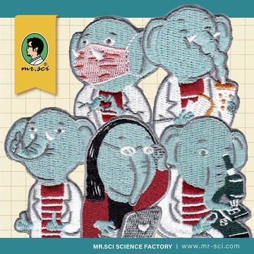 好象有點科學繡片 x 伊甸基金會 象圈工程計畫 (5款)