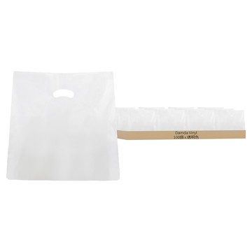 DAMDA plastic Vinyl M型塑膠購物袋 特大(35 x 45 x 23cm)  透明色  100個