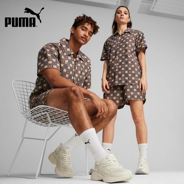 【PUMA】 流行系列New Prep印花短袖襯衫(N)_男女_62787382｜官方直營