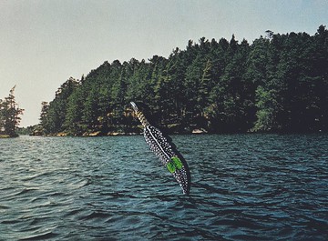 手繪墜子 - 印地安人羽毛