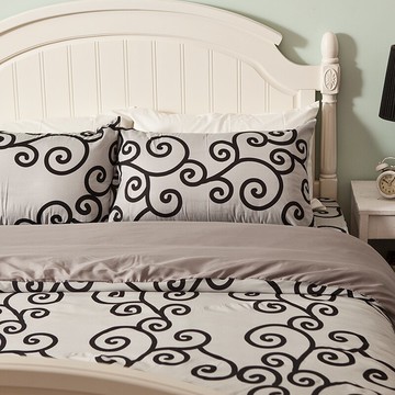 戀家小舖 床包涼被組 / 雙人【里昂莊園系列 兩色可選】超細纖維台灣製