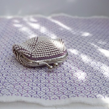 芭芭手工串珠鉤針零錢包 No.1866