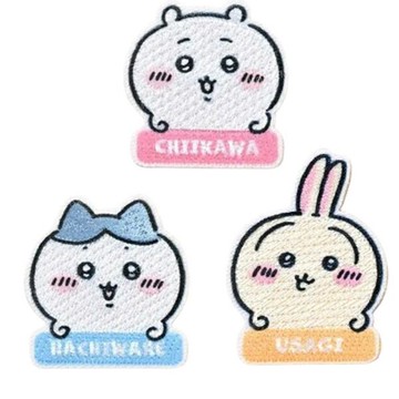 小禮堂 Chiikawa 吉伊卡哇 刺繡造型燙布貼 (大頭款) 吉伊 小八 烏薩奇