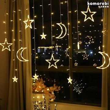 【浪漫星空】LED燈帶 裝飾燈 氛圍燈 星星燈 月亮燈 防水燈條 臥室裝飾 戶外庭院 生日派對 節日佈置 暖光溫馨