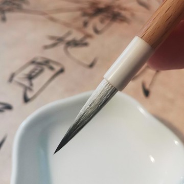 【實木桿瘦金體毛筆】長峰小楷毛筆狼毫兼毫初學軟筆書法毛筆字帖