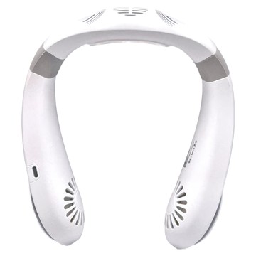 NECK FAN 掛脖製冷風扇 K009 白色，ABS+PC材質，半導體製冷，LED顯示，電量監控