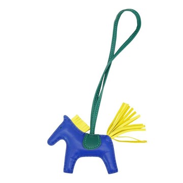 Hermes 展示品 Rodeo PM 小馬吊飾(電藍綠萊姆黃)