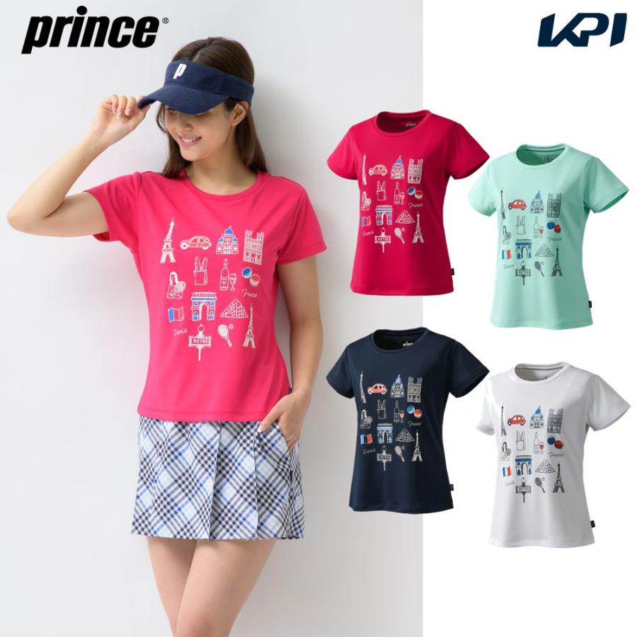 プリンス Prince テニスウェア レディース Ｔシャツ WS3067 2023SS | LINEショッピング