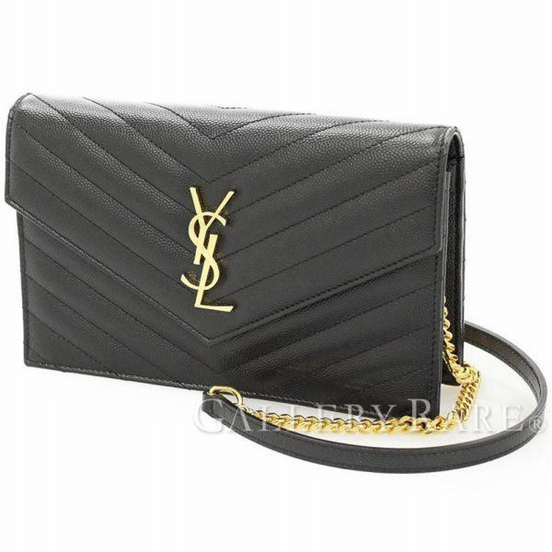 サンローランパリ チェーンウォレット モノグラム エンベロープ YSL