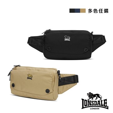 【LONSDALE 英國小獅】父親節禮物 尼龍腰包 斜背包 胸包 隨身小包 輕量多隔層 運動旅遊包 多色任選