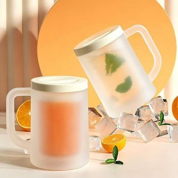 💥台灣出貨💥雙層冰凍杯 自製夾層冰杯 冰塊杯 製冰杯 結冰杯 啤酒飲料杯 雙層冰鎮製冰大容量冷冰杯夾層液體冰箱冷凍杯