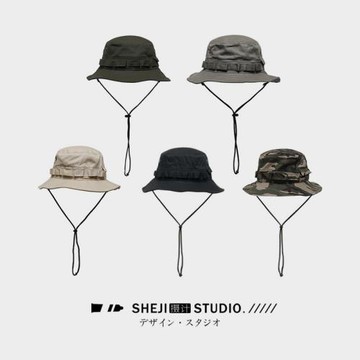 夏季戶外防曬大帽檐漁夫帽大頭圍男女同款遮陽大碼可調節帽子60cm