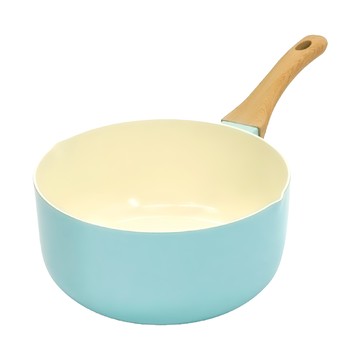 FACKELMANN 法克漫 璀璨碧藍陶瓷不沾單柄湯鍋 20cm  5550681  1個