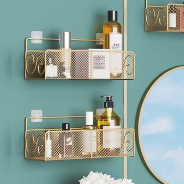 免打孔衛生間馬桶置物架壁掛浴室掛墻洗手間收納廁所貼墻上洗漱臺