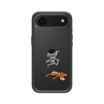 iPhone Air Mod NX -邊框背蓋組合 (相機按鈕) 黑 - 湯姆貓與傑利鼠 Tom and Jerry - 傑利鼠碰壁
