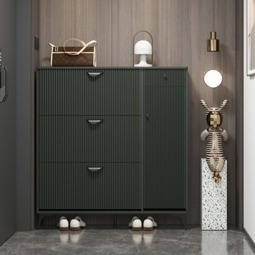 免運 開發票 超薄入戶門口鞋柜大容量翻斗鞋子收納柜客廳走廊17cm24cm玄關柜 快速出貨