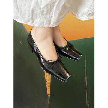 simple rainbow豬鼻子單鞋