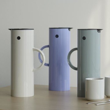 丹麥stelton啄木鳥彩色熱水壺北歐經典保溫壺玻璃內膽0.5L/1L