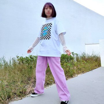 \\怪物出沒// 白外星怪印花短袖T恤 | 上衣棉T | 文創商品 | 插畫