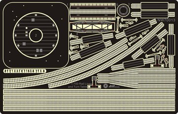 AM-WORKS NW70013 1/700 二戰情景系列 列車鐵軌套裝帶旋轉裝置