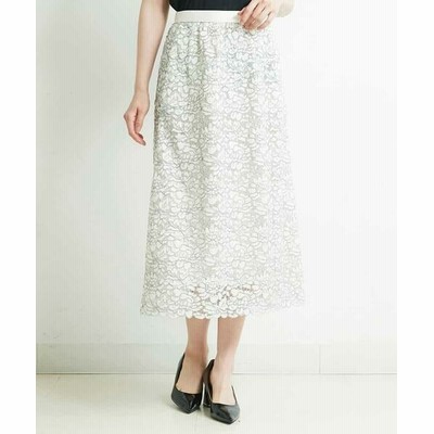 訳ありFENDI ビジュー レース ミディ丈 スカート 購入ファッション