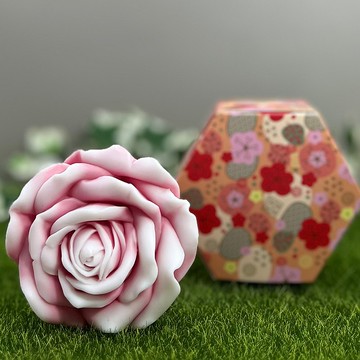【多入優惠】 嬌俏玫瑰花 香氛手工皂 小蒼蘭香