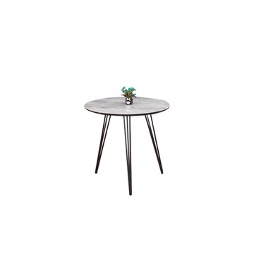 【H&D東稻家居】2.64尺岩板圓桌(TJS1-07197)